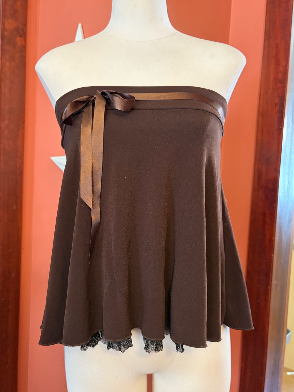 Joey B Vintage Brown Layered Skirt/top